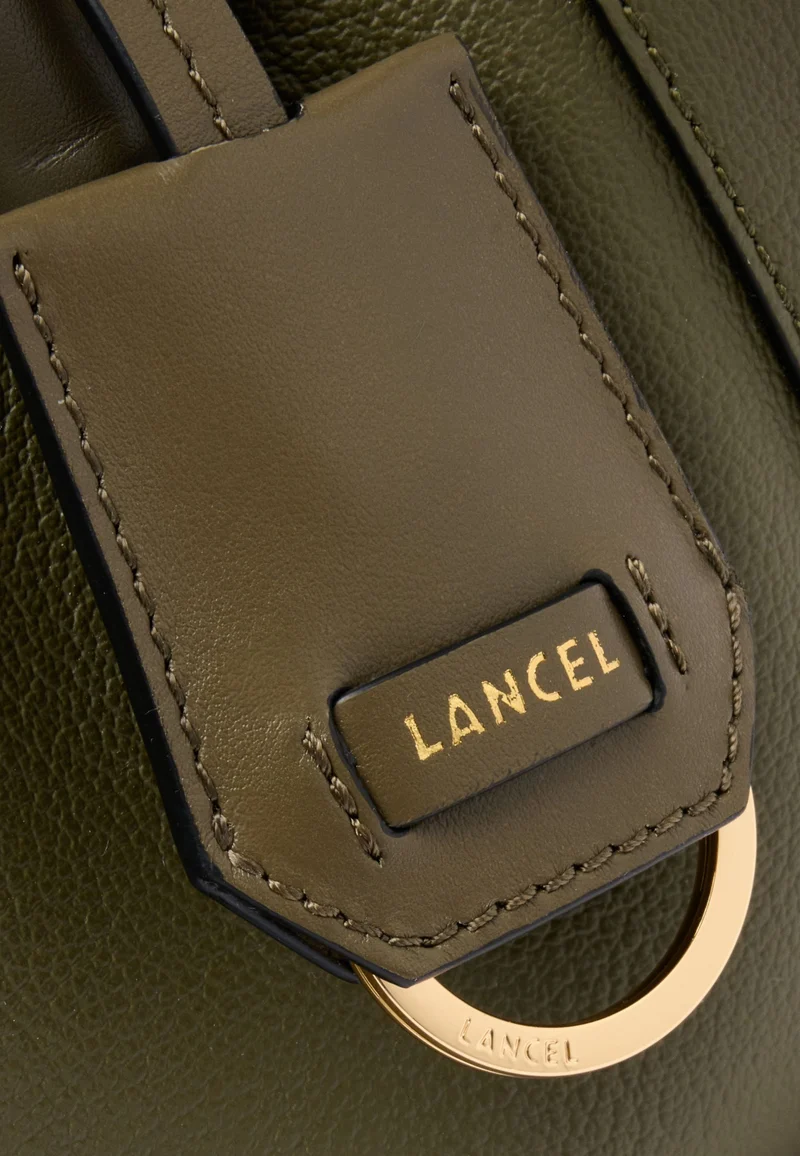 Lancel BCBG Mini Sac Bowling Cuir Kaki