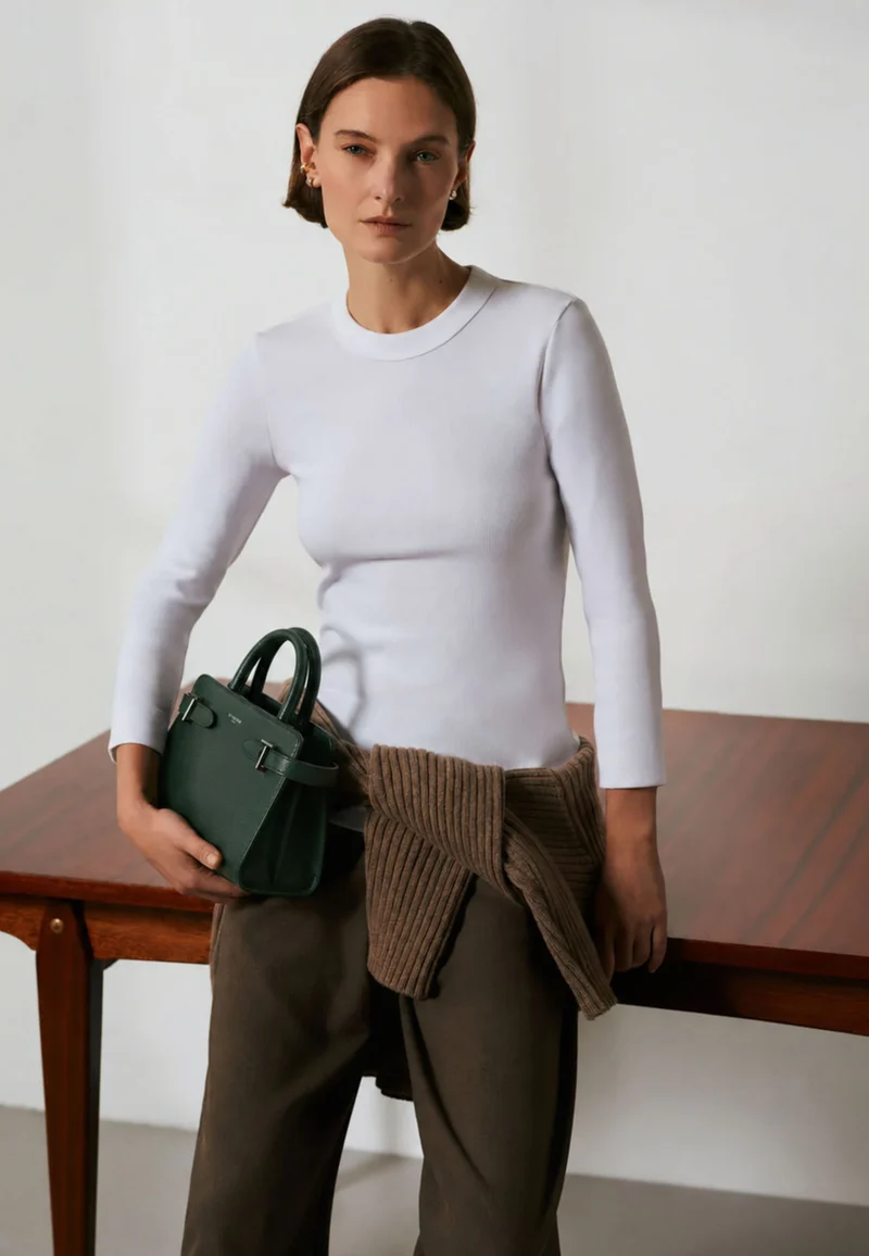 Le Tanneur Petit Sac à main Emilie Vert Malachite