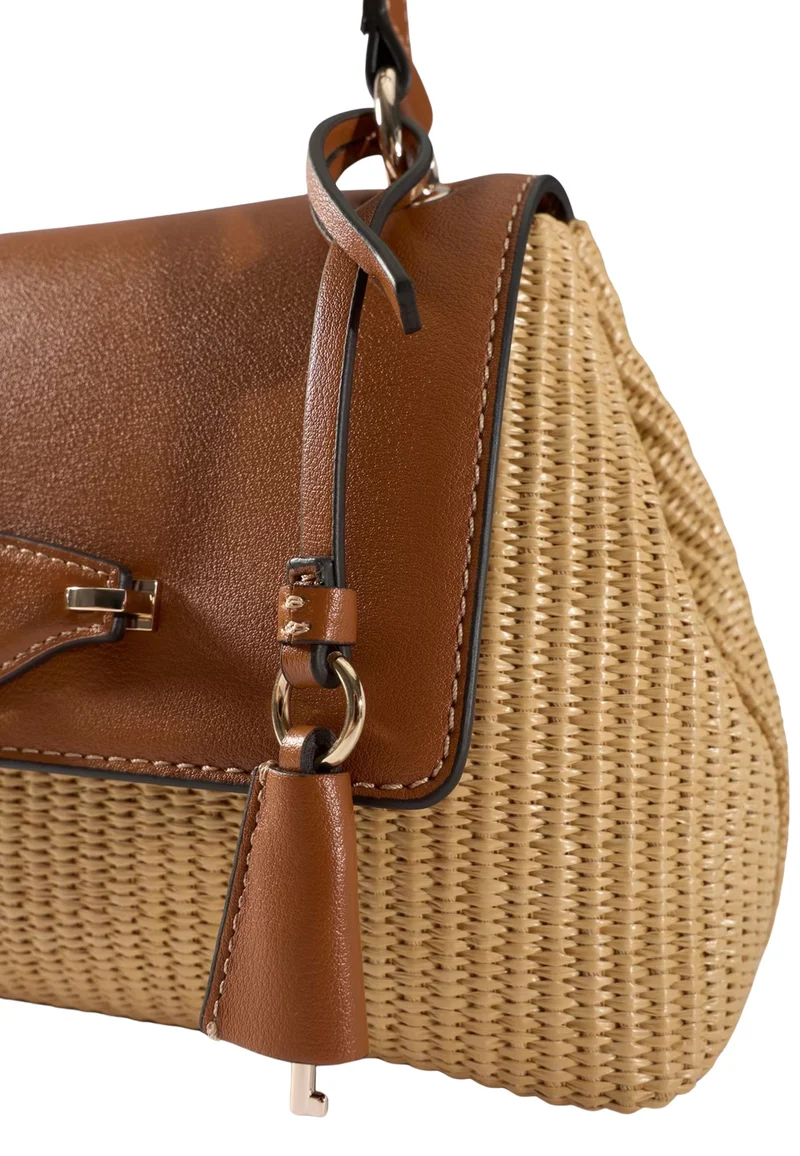 Guess Sac à Rabat Maggie Natural/Caramel