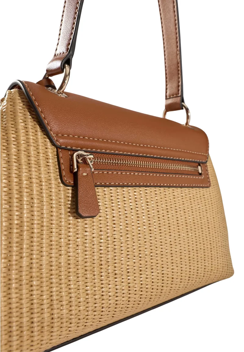 Guess Sac à Rabat Maggie Natural/Caramel