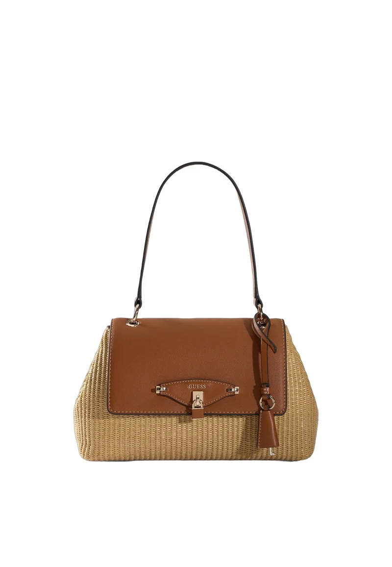 Guess Sac à Rabat Maggie Natural/Caramel