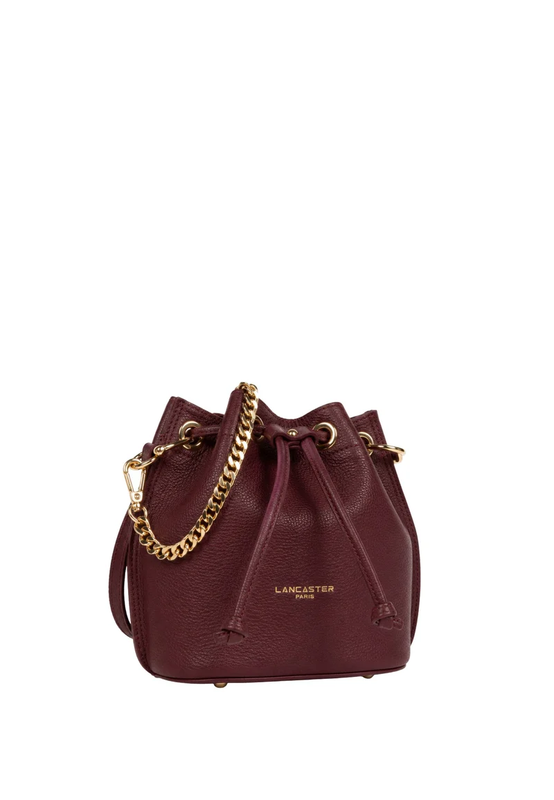 Lancaster Sac bourse à lacets coulissants S Alba Double Bordeaux Foncé