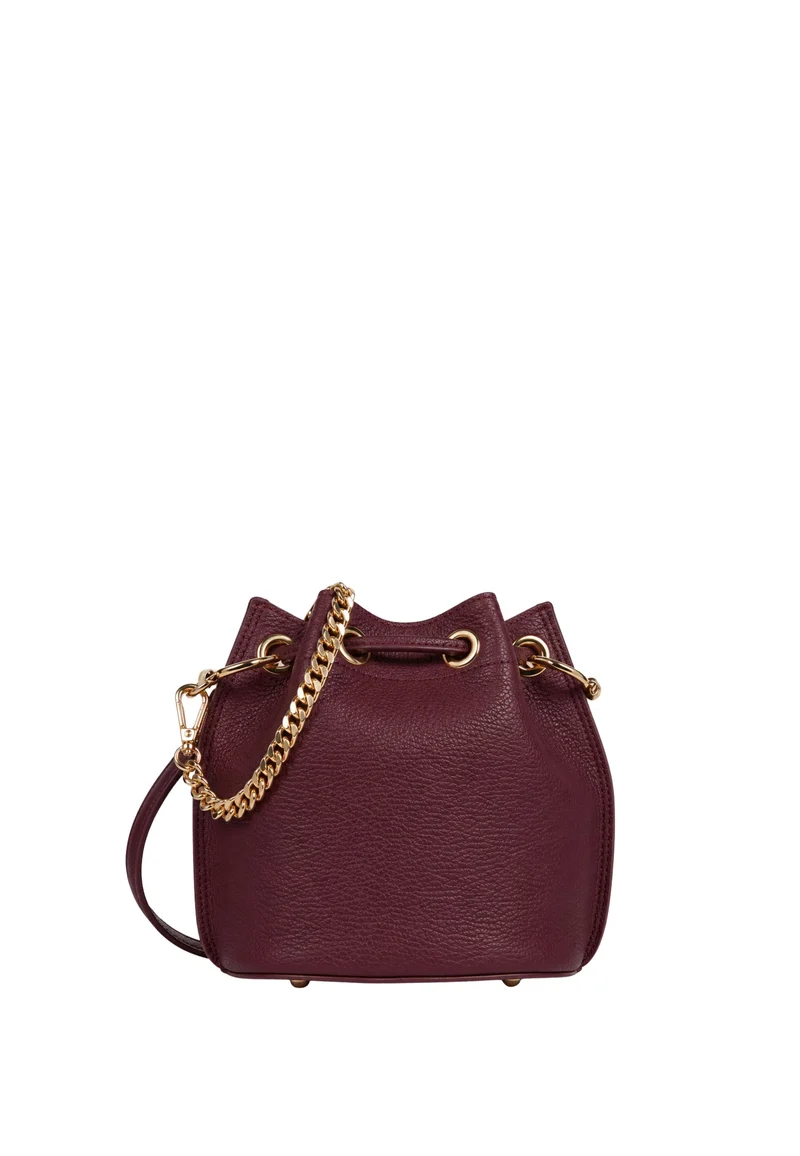 Lancaster Sac bourse à lacets coulissants S Alba Double Bordeaux Foncé