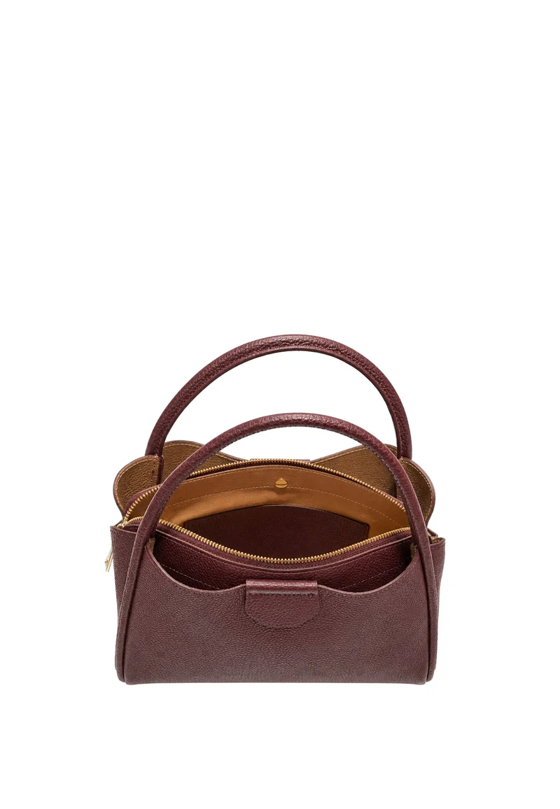 Lancaster Sac à main Aimantée M Ida Double Bordeaux Foncé