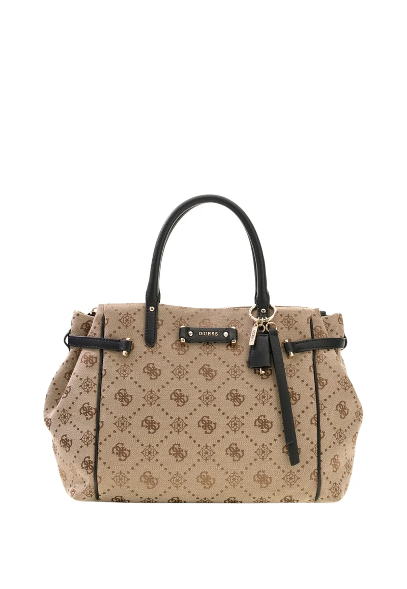 Guess Sac à Main Dorothy Latte Logo/Black