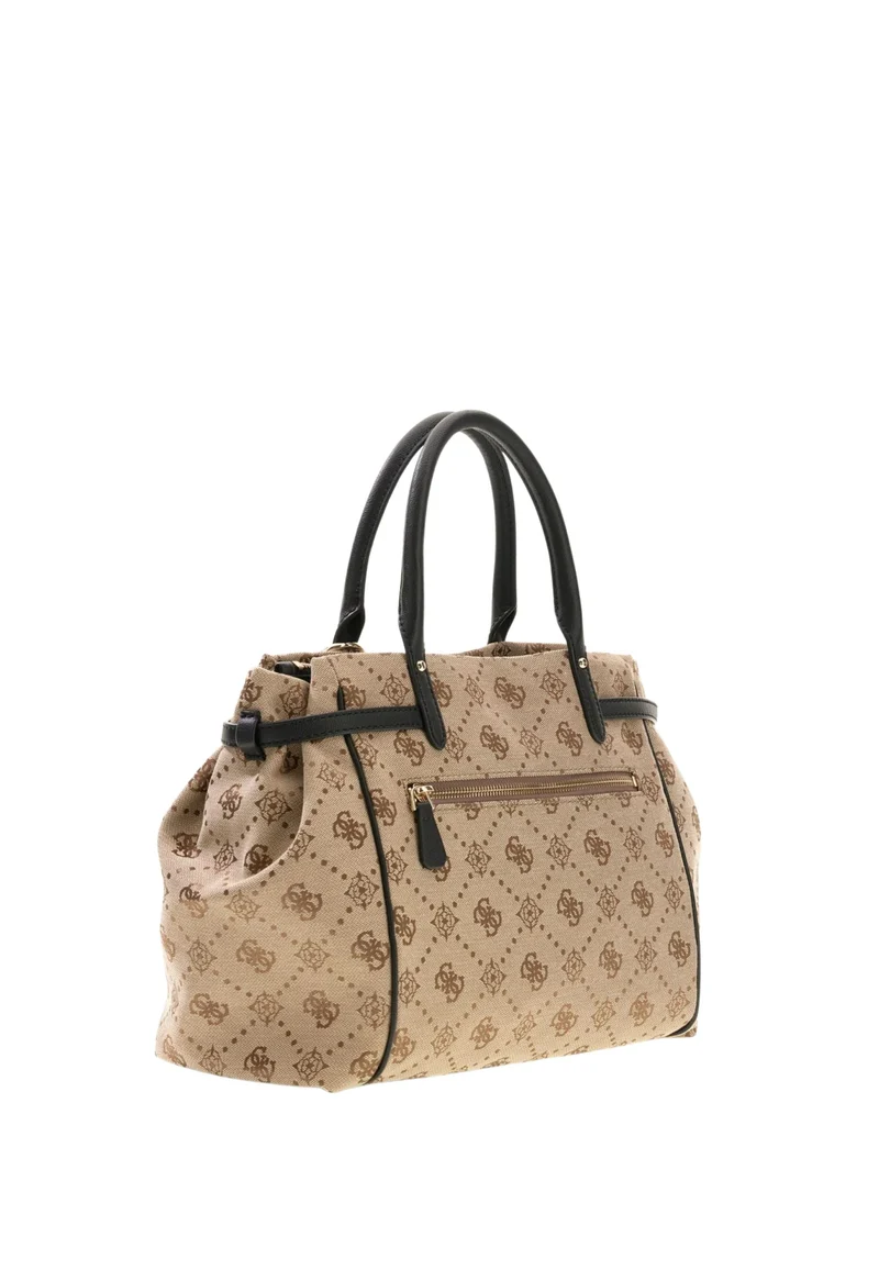 Guess Sac à Main Dorothy Latte Logo/Black