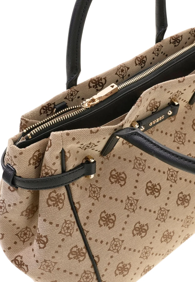 Guess Sac à Main Dorothy Latte Logo/Black