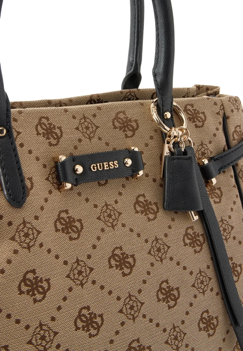 Guess Sac à Main Dorothy Latte Logo/Black