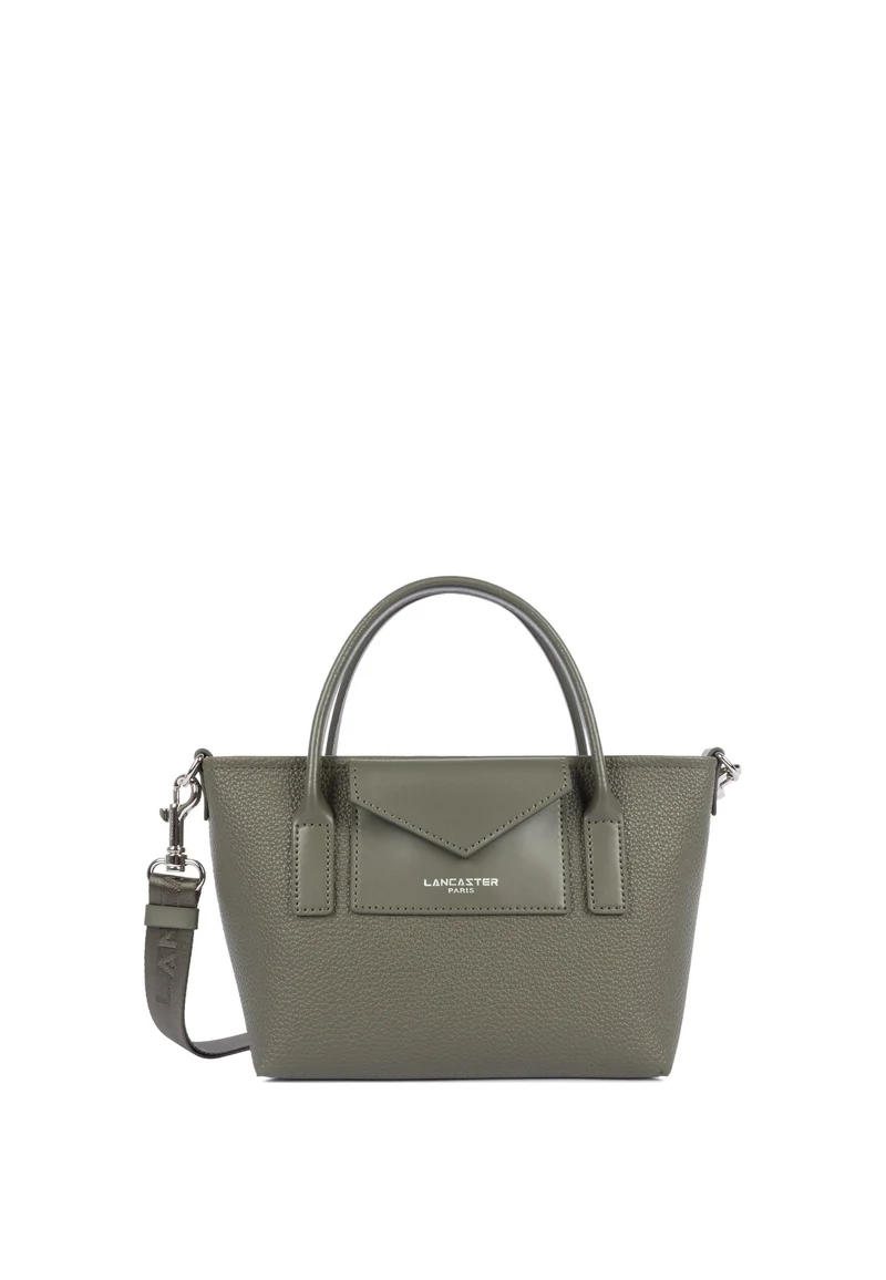 Lancaster Sac cabas main Zippé Maya Double KBA Kaki
