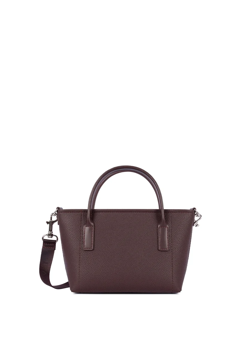 Lancaster Sac cabas main Zippé Maya Double KBA Bordeaux foncé