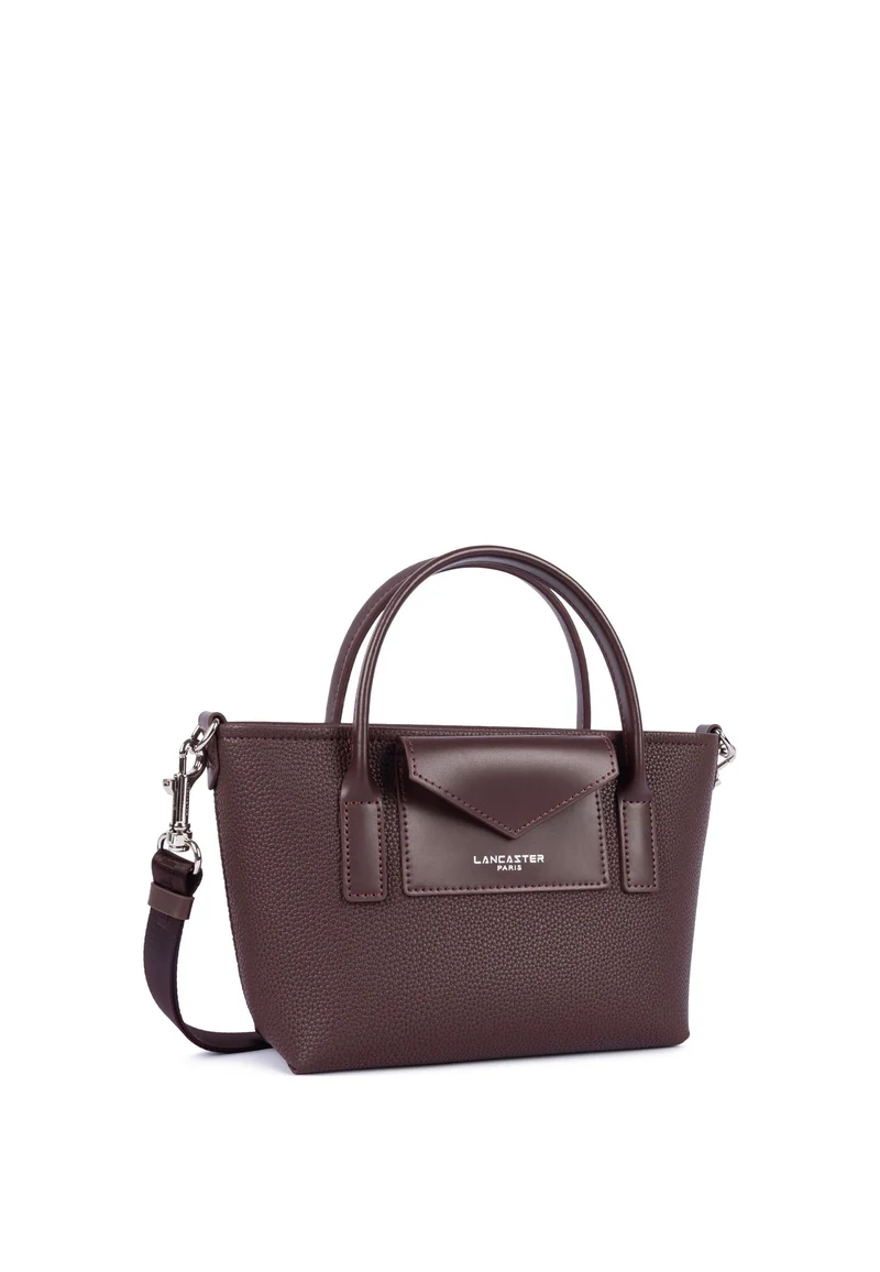 Lancaster Sac cabas main Zippé Maya Double KBA Bordeaux foncé