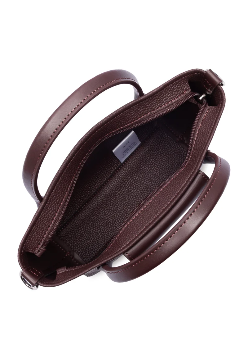 Lancaster Sac cabas main Zippé Maya Double KBA Bordeaux foncé