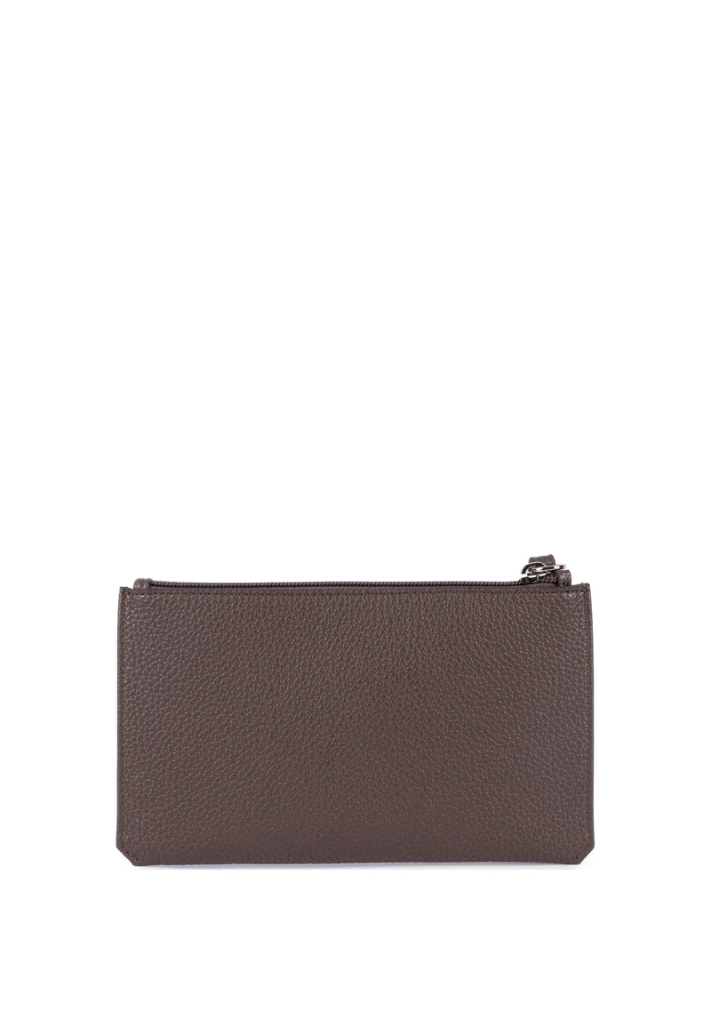Lancaster Pochette Zippé Maya Double KBA Marron