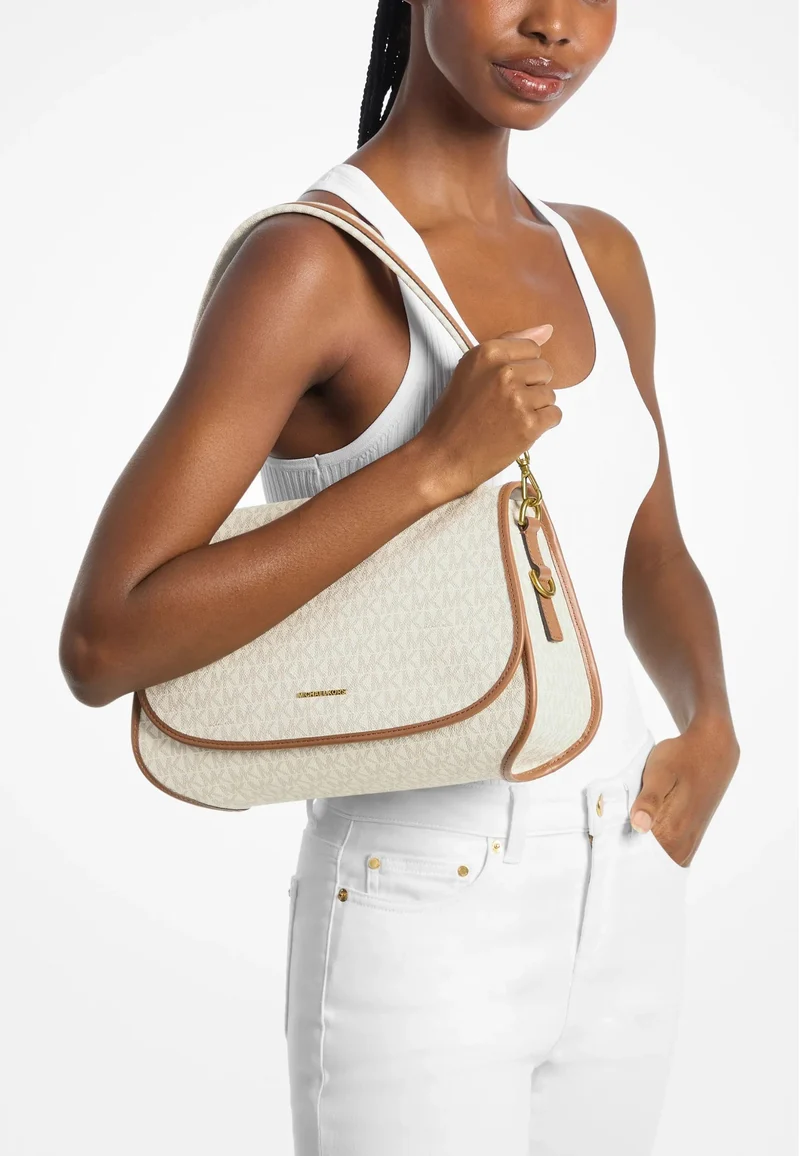 Michael Kors Besace convertible Holmes Vanille Logo Signature