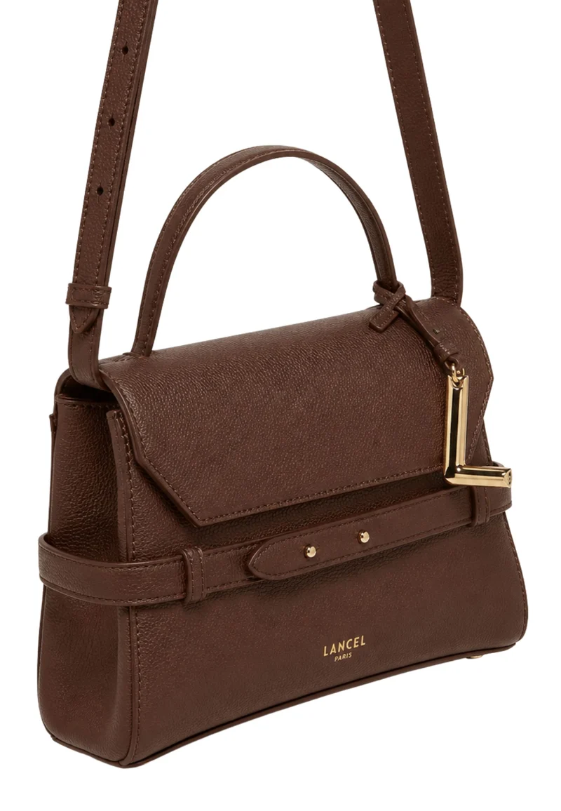 Lancel Faubourg Sac Porté Main Cuir Noix De Coco
