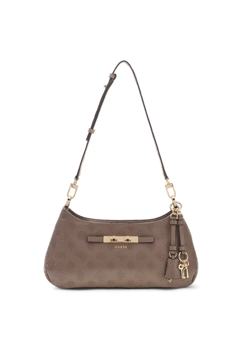 Guess Sac Bandoulière Carmella Taupe Logo