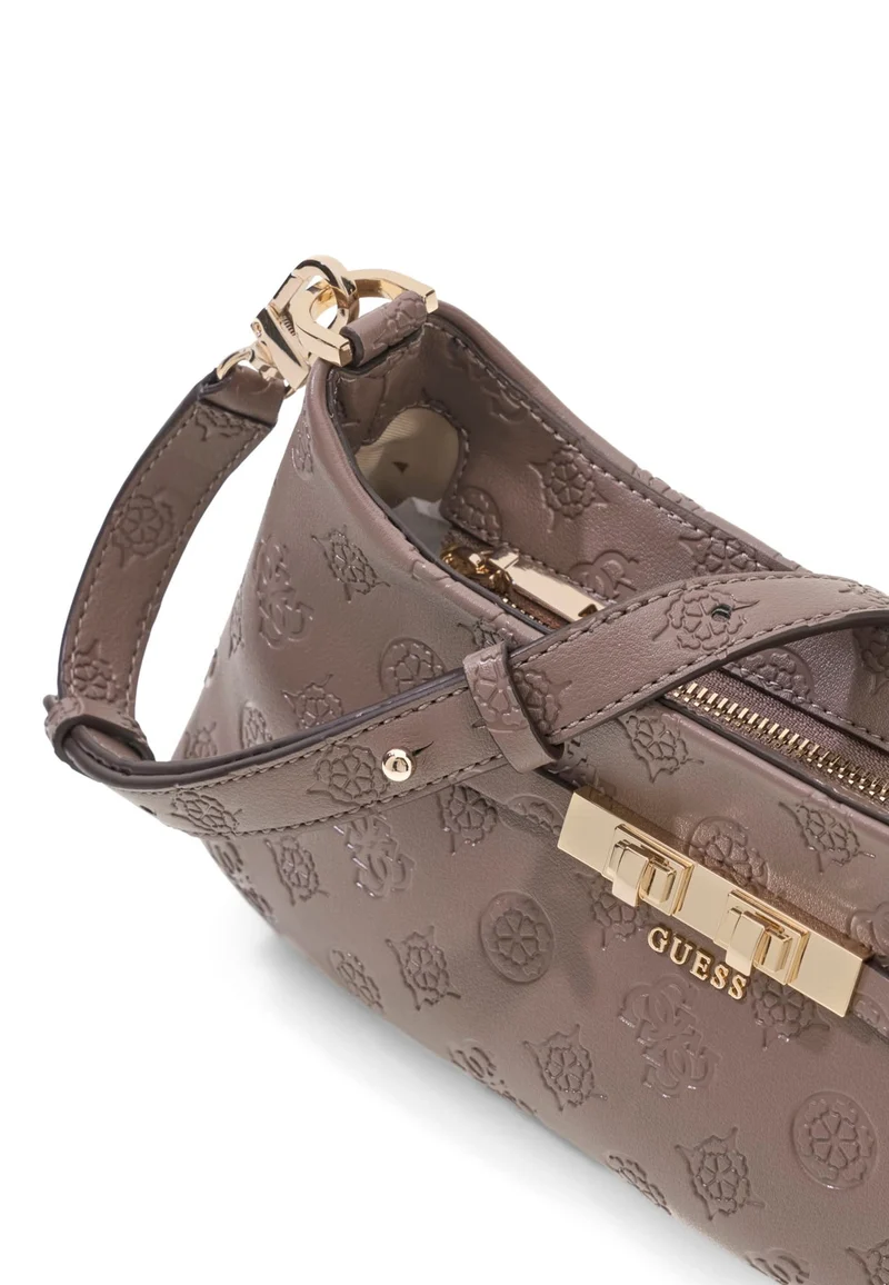 Guess Sac Bandoulière Carmella Taupe Logo