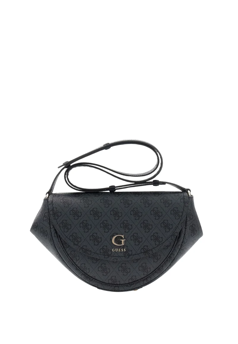 Guess Sac à Rabat Coleen Monogramme Coal Logo II