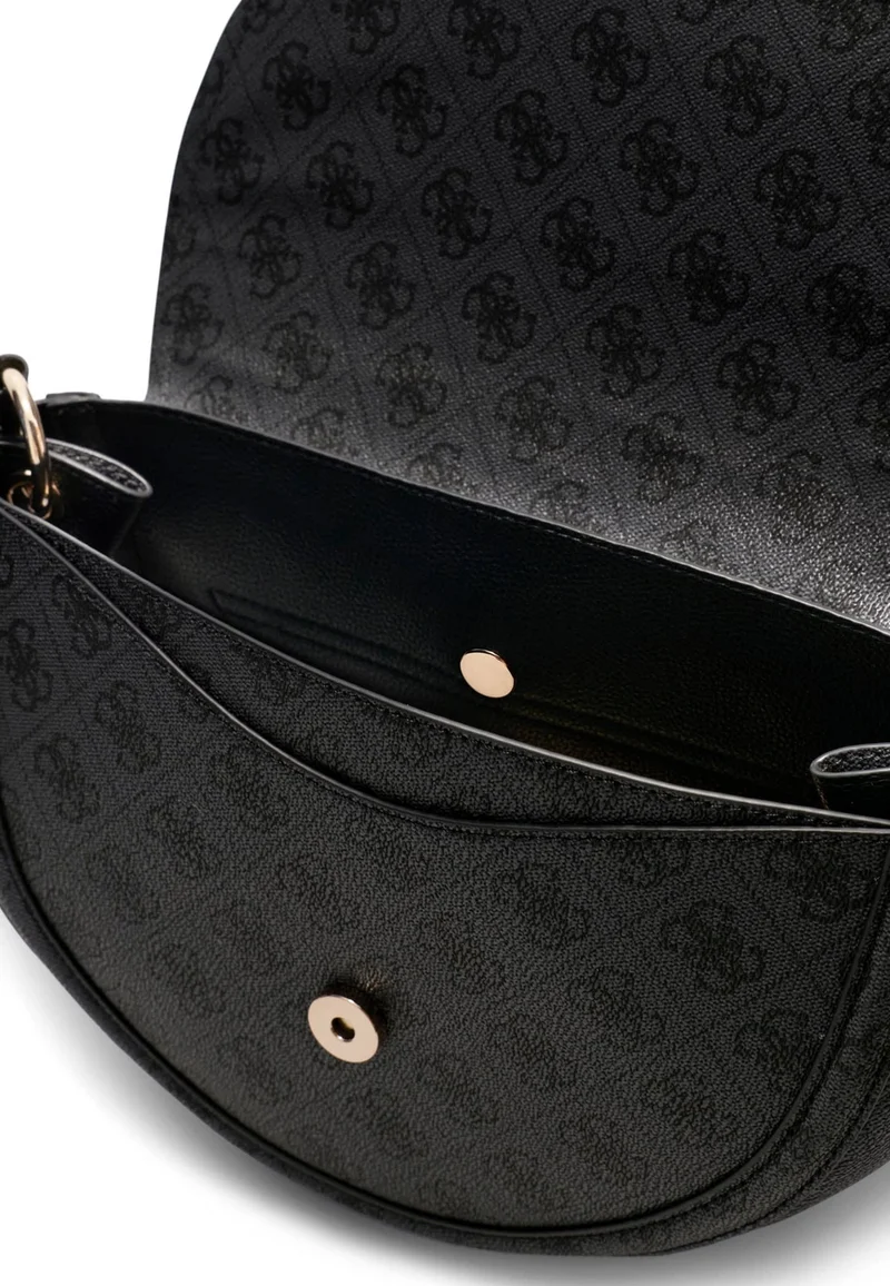 Guess Sac à Rabat Coleen Monogramme Coal Logo II