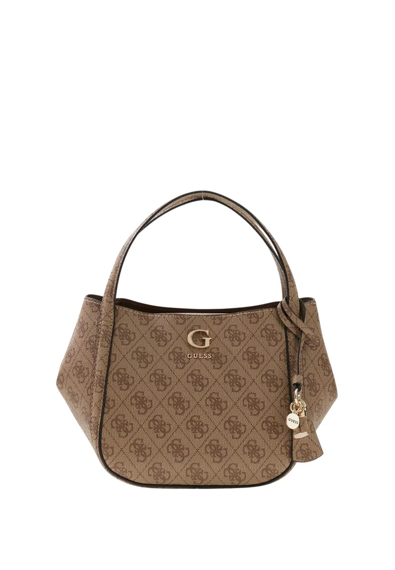 Guess Sac à Main Coleen Petit Monogramme Latte Logo