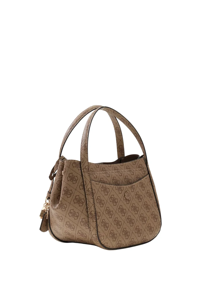Guess Sac à Main Coleen Petit Monogramme Latte Logo