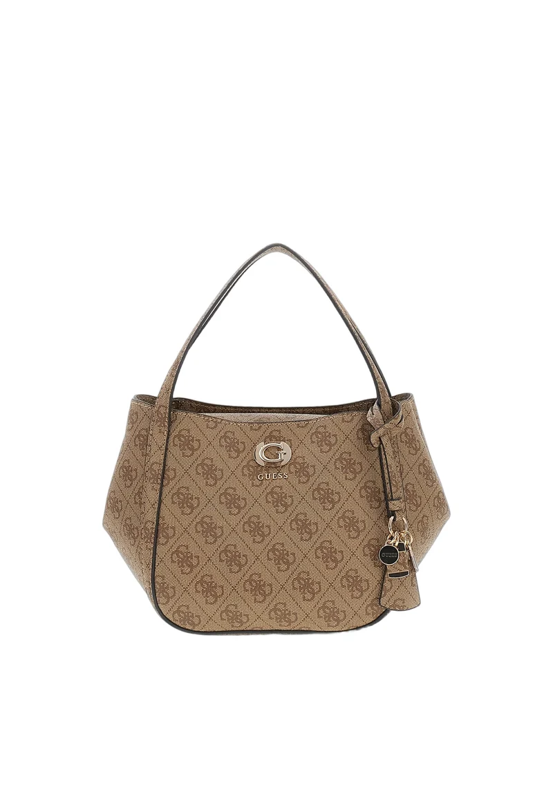 Guess Sac à Main Coleen Petit Monogramme Latte Logo
