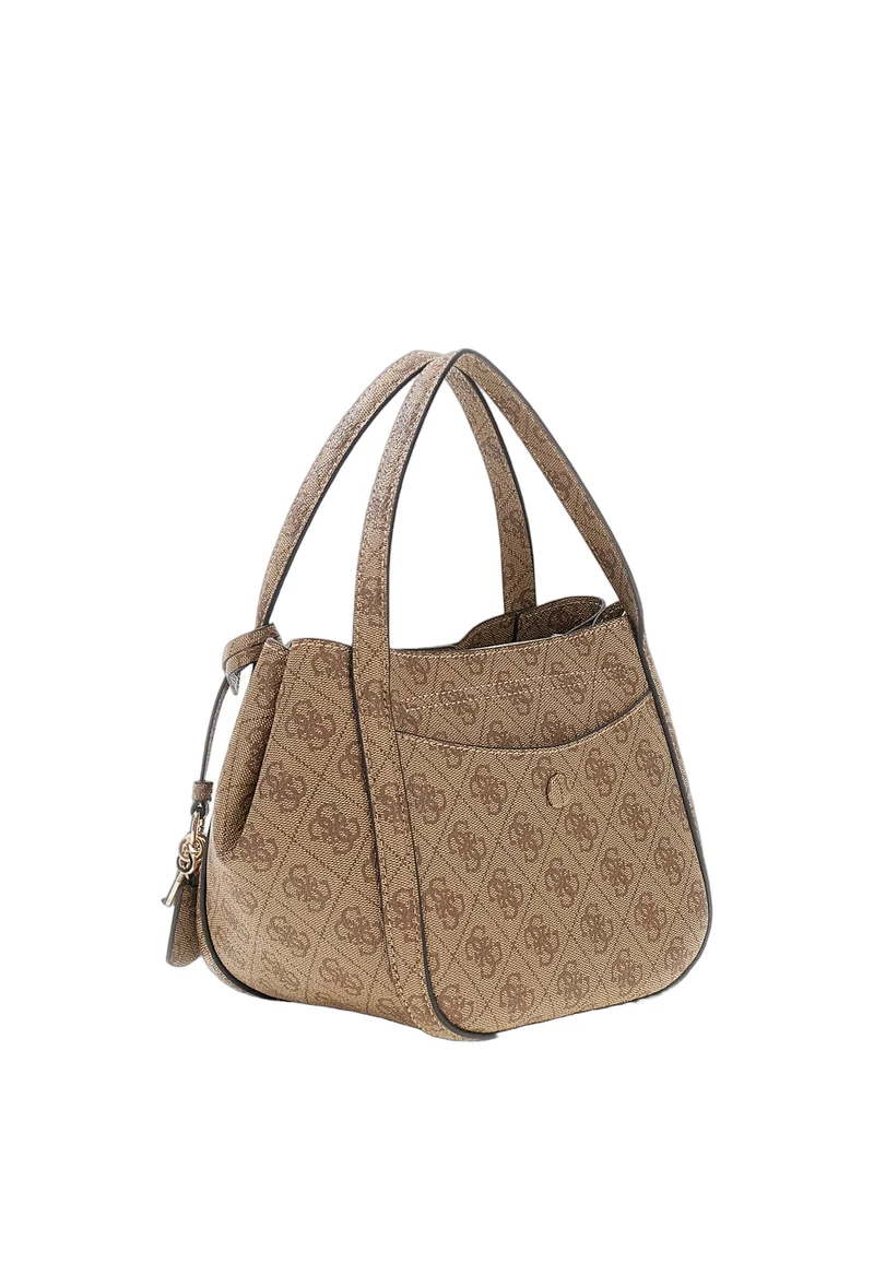 Guess Sac à Main Coleen Petit Monogramme Latte Logo