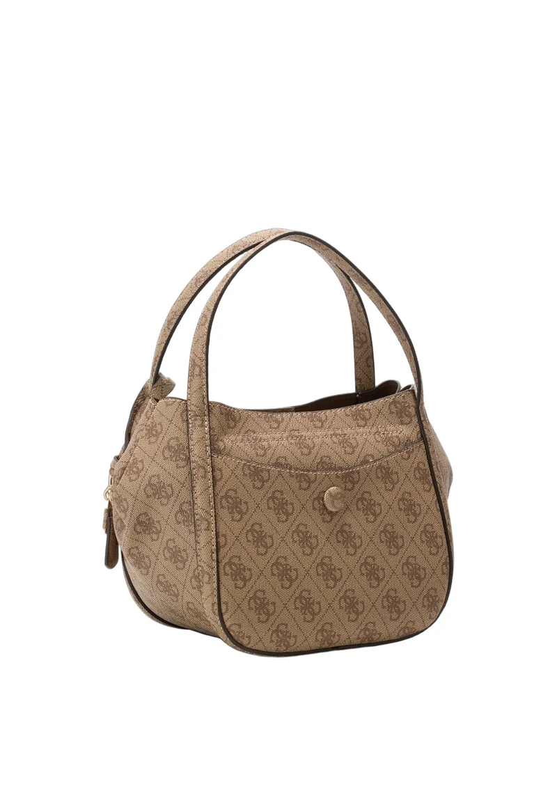 Guess Sac à Main Coleen Petit Monogramme Latte Logo