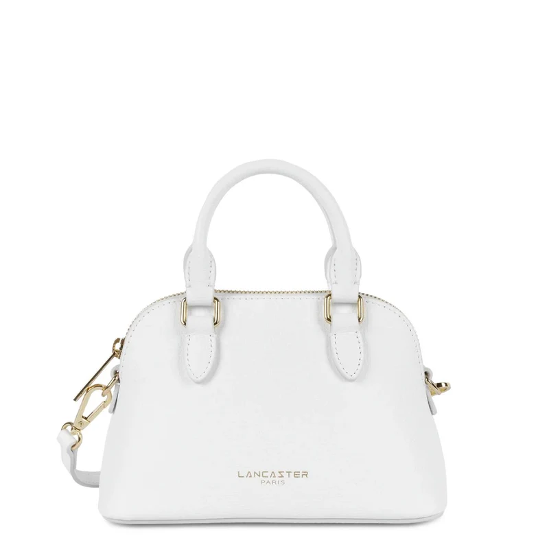 Lancaster Sac demi lune Zippé S Sierra Jia Blanc cassé