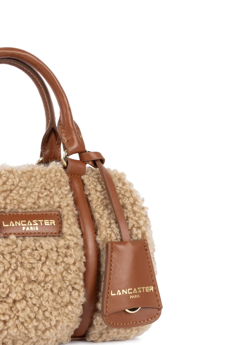 Lancaster Sac polochon Zippé Moumoute 518-053 Cognac