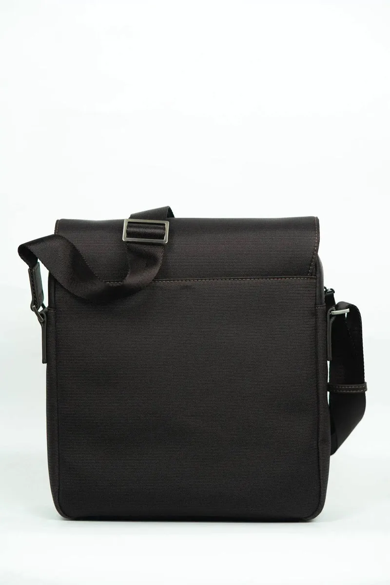 Sacoche Cuir/Toile Porto Francinel 653111 Marron