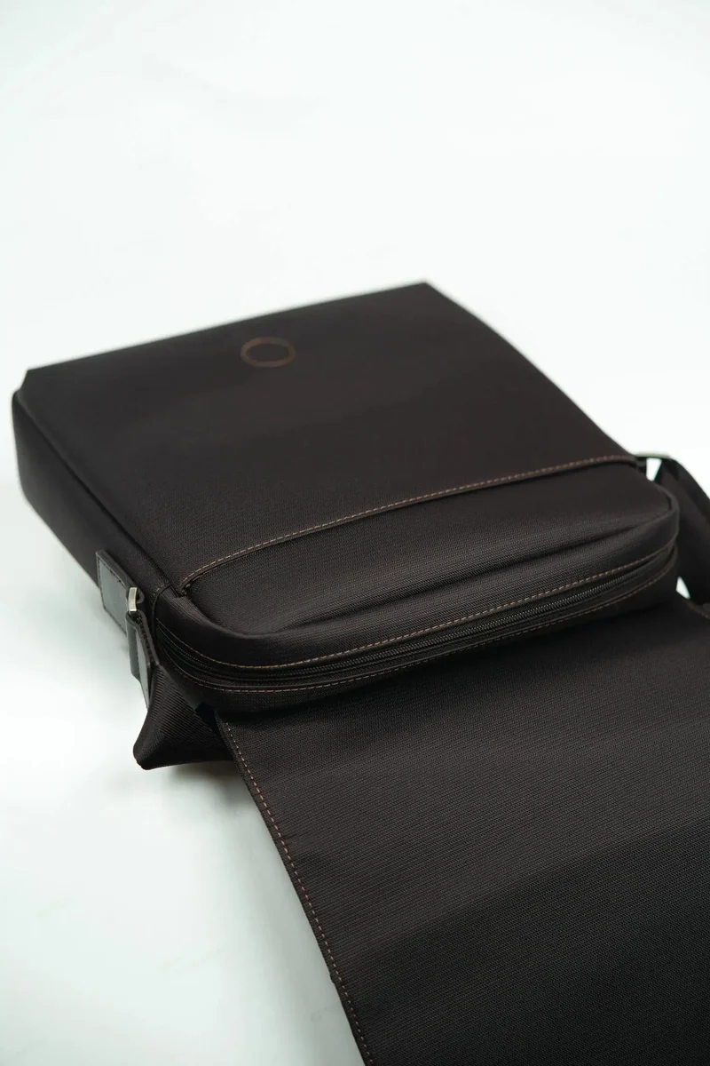 Sacoche Cuir/Toile Porto Francinel 653111 Marron