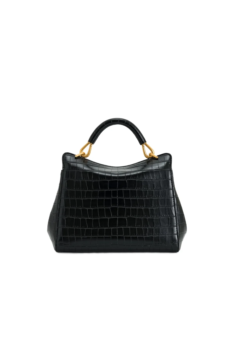 JW PEI Sac à main Lucia Black Croc