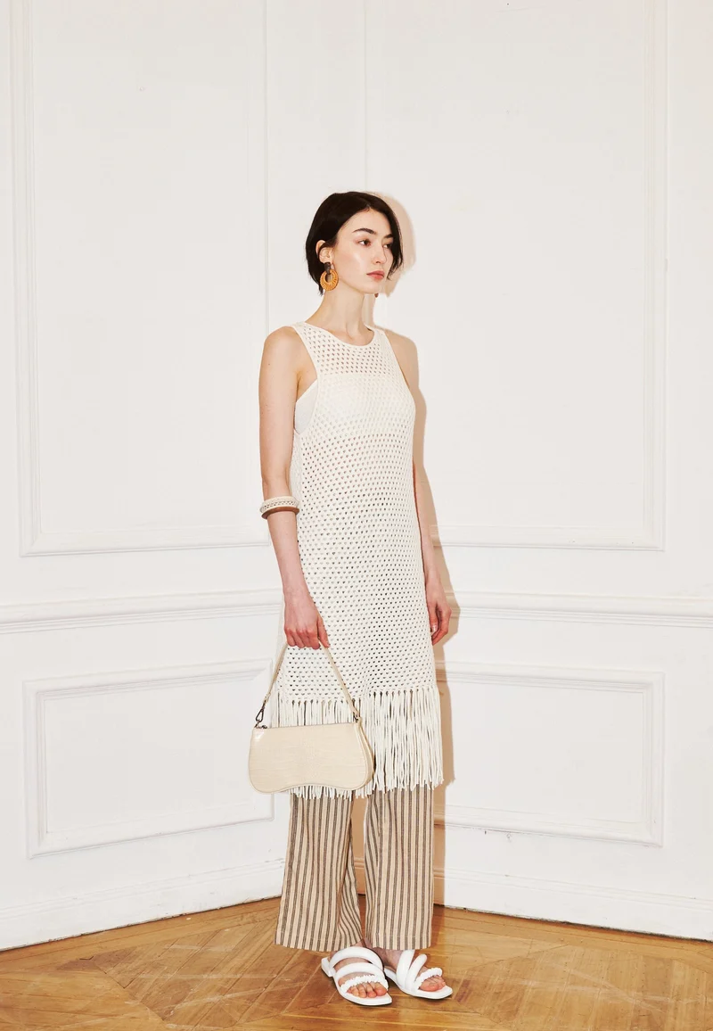 JW PEI Sac Bandoulière Eva Ivory Croc