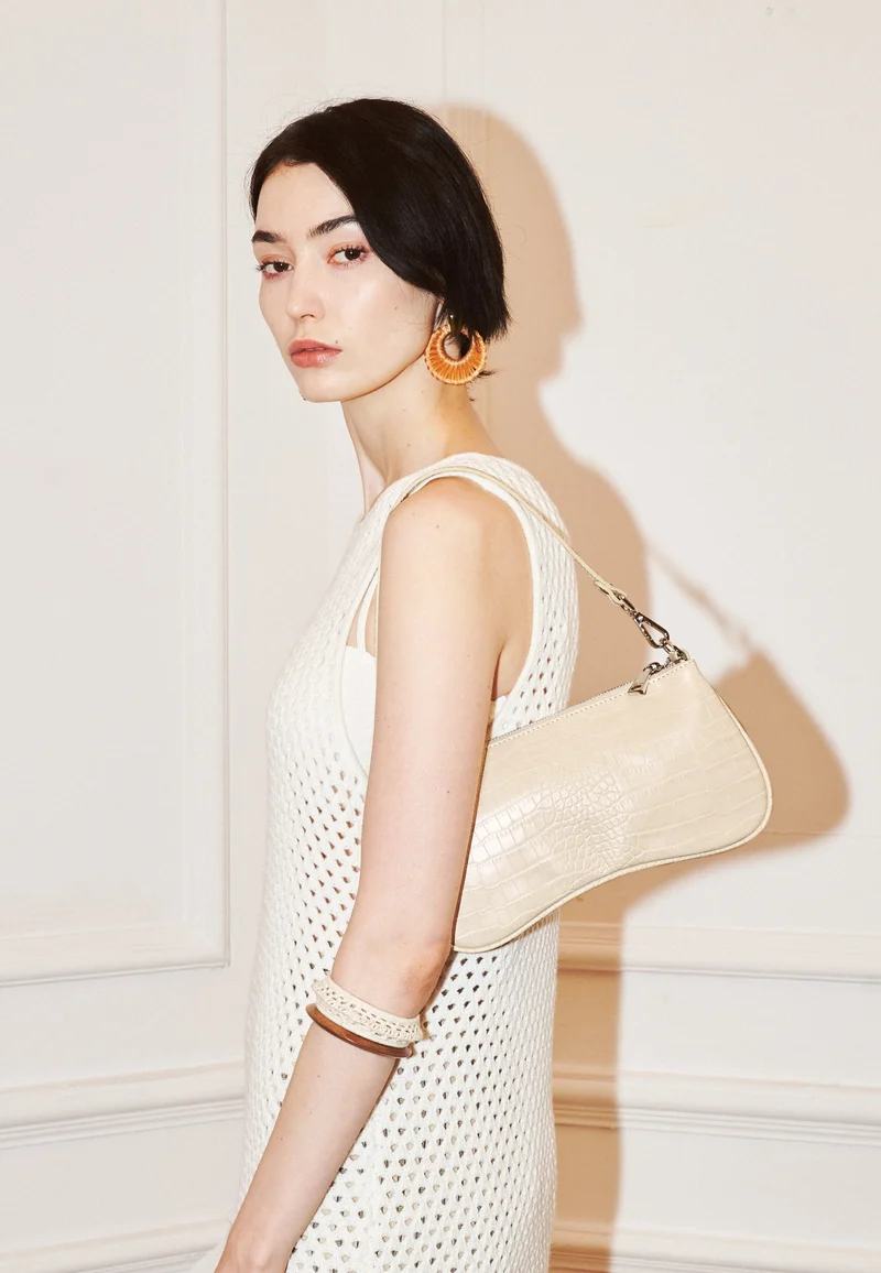 JW PEI Sac Bandoulière Eva Ivory Croc