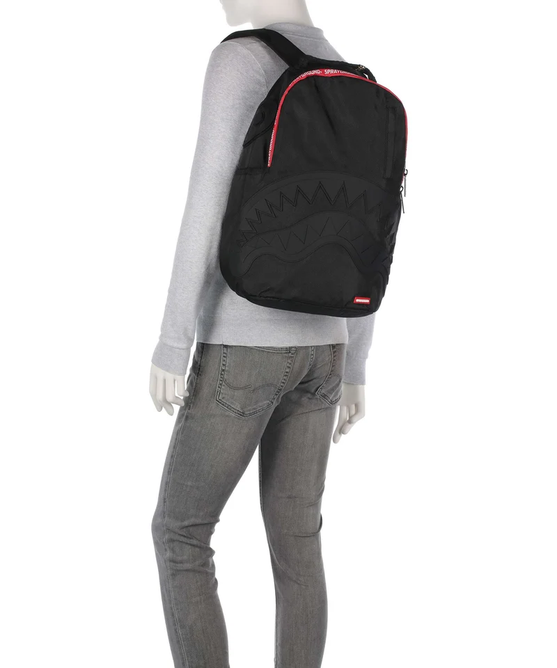 Sprayground Printed Zipper Shark Sac à dos black