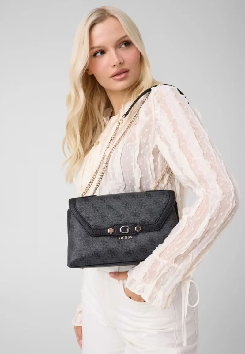 Guess Sac à Rabat Lindsey Coal Logo
