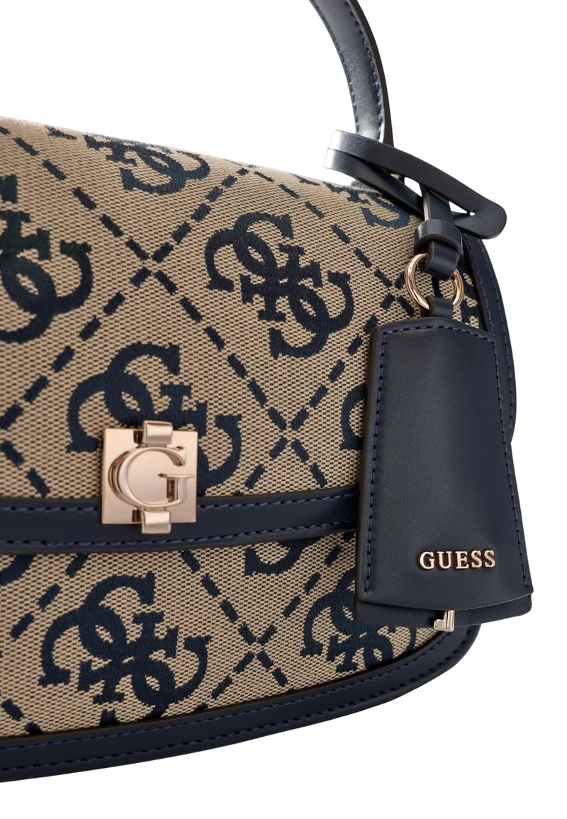 Guess Sac à Rabat Audrey Monogramme Navy Logo