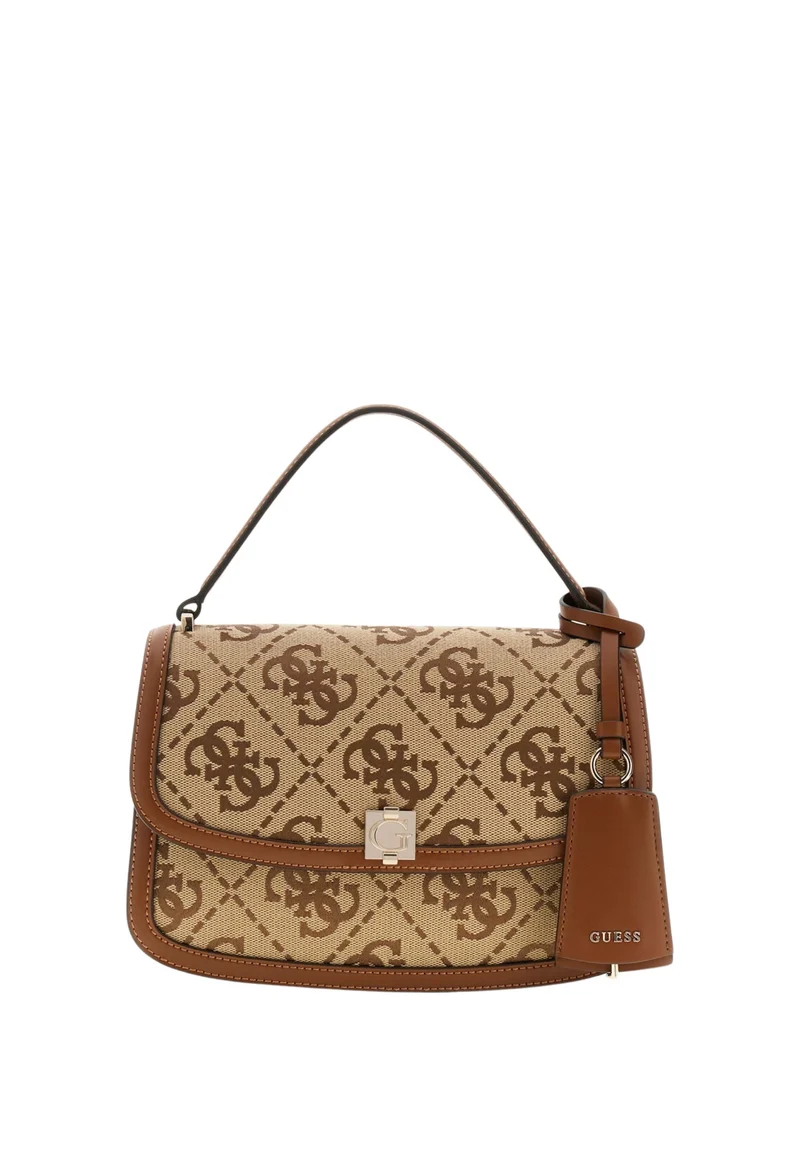 Guess Sac à Rabat Audrey Monogramme Latte Logo