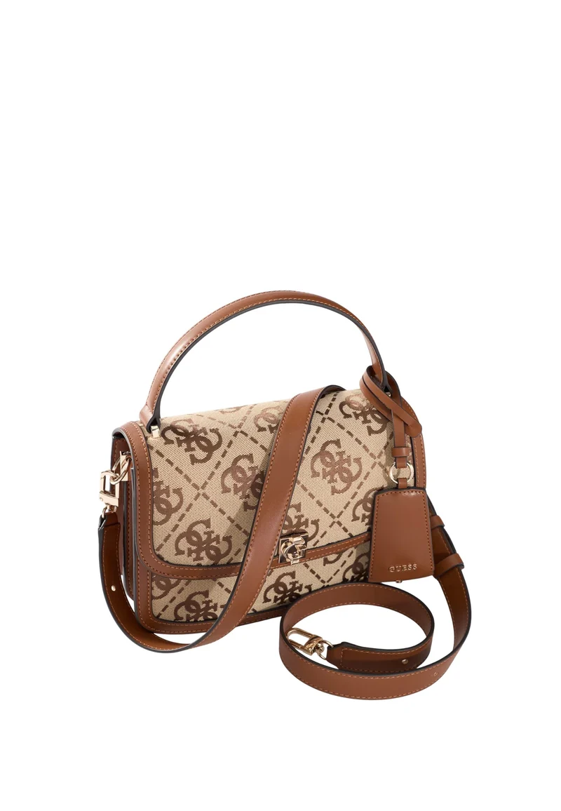Guess Sac à Rabat Audrey Monogramme Latte Logo