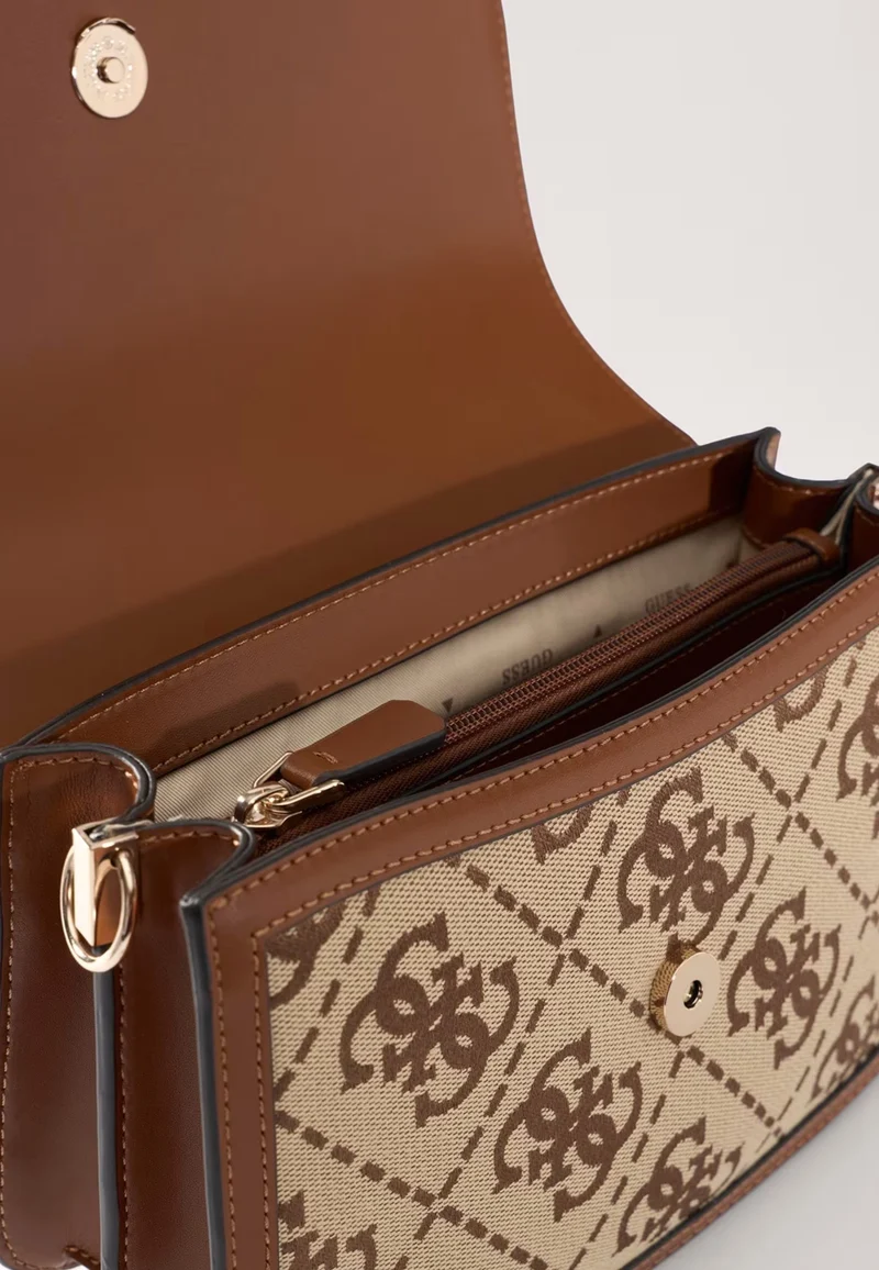 Guess Sac à Rabat Audrey Monogramme Latte Logo