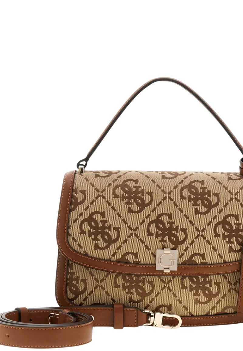 Guess Sac à Rabat Audrey Monogramme Latte Logo