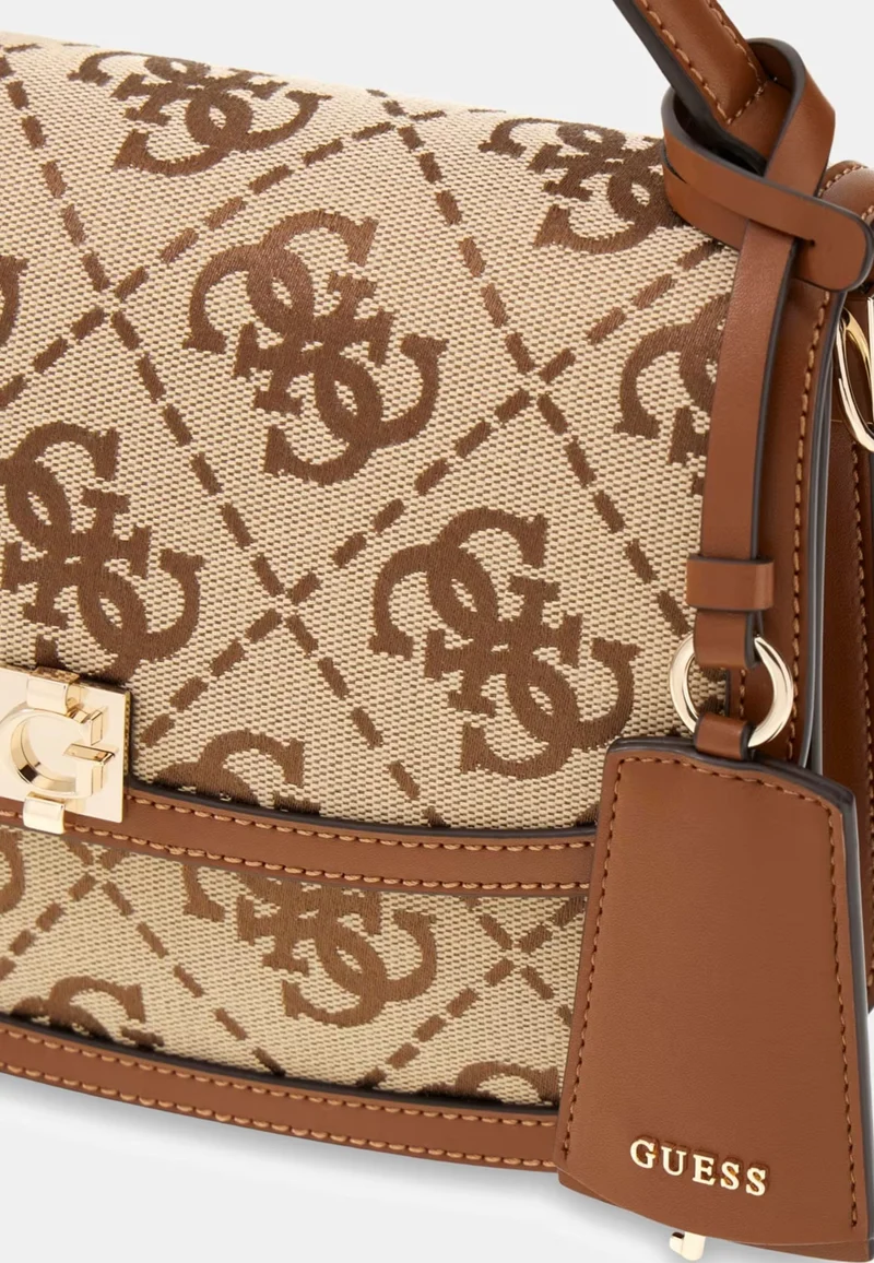 Guess Sac à Rabat Audrey Monogramme Latte Logo
