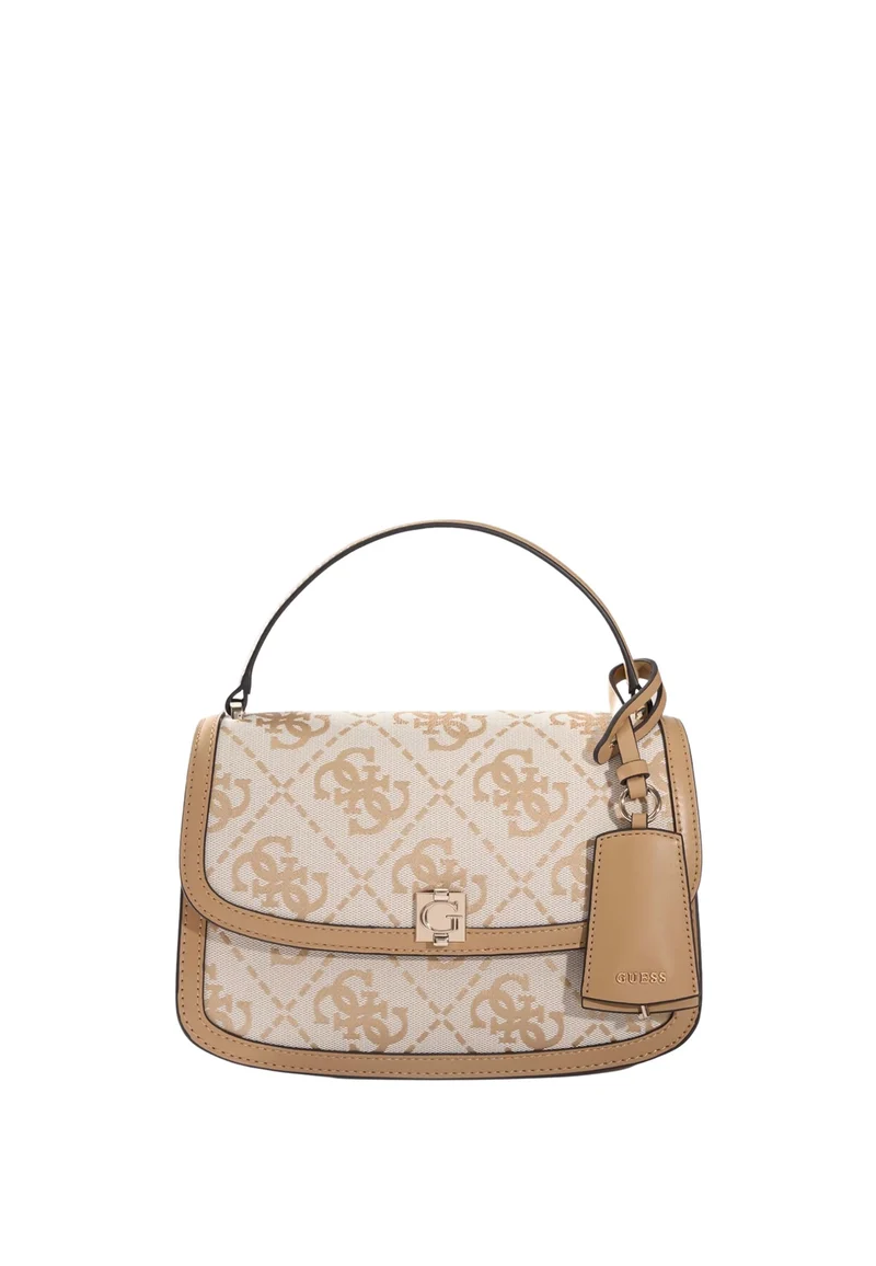 Guess Sac à Rabat Audrey Monogramme Beige Logo