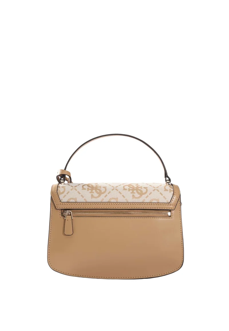 Guess Sac à Rabat Audrey Monogramme Beige Logo