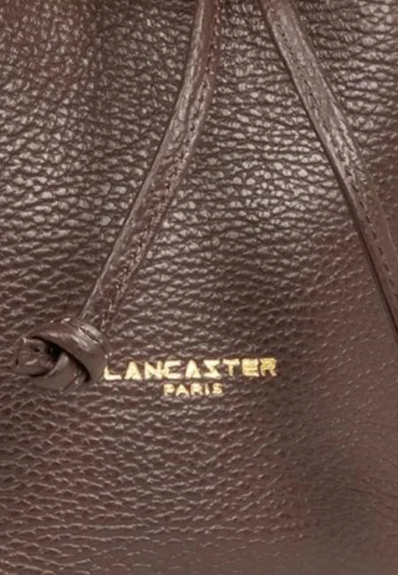Lancaster Sac bourse à lacets coulissants S Alba Double Marron - In - Or pâle