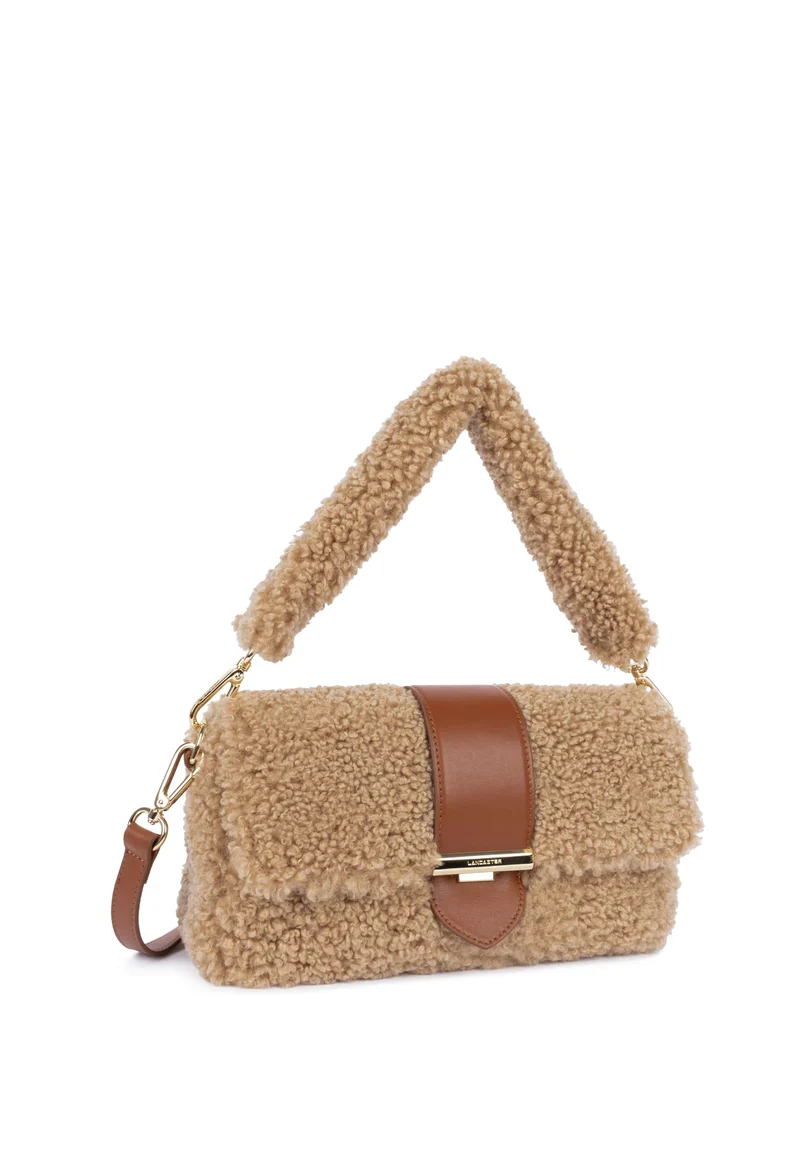 Lancaster Sac trotteur A rabat Moumoute Cognac