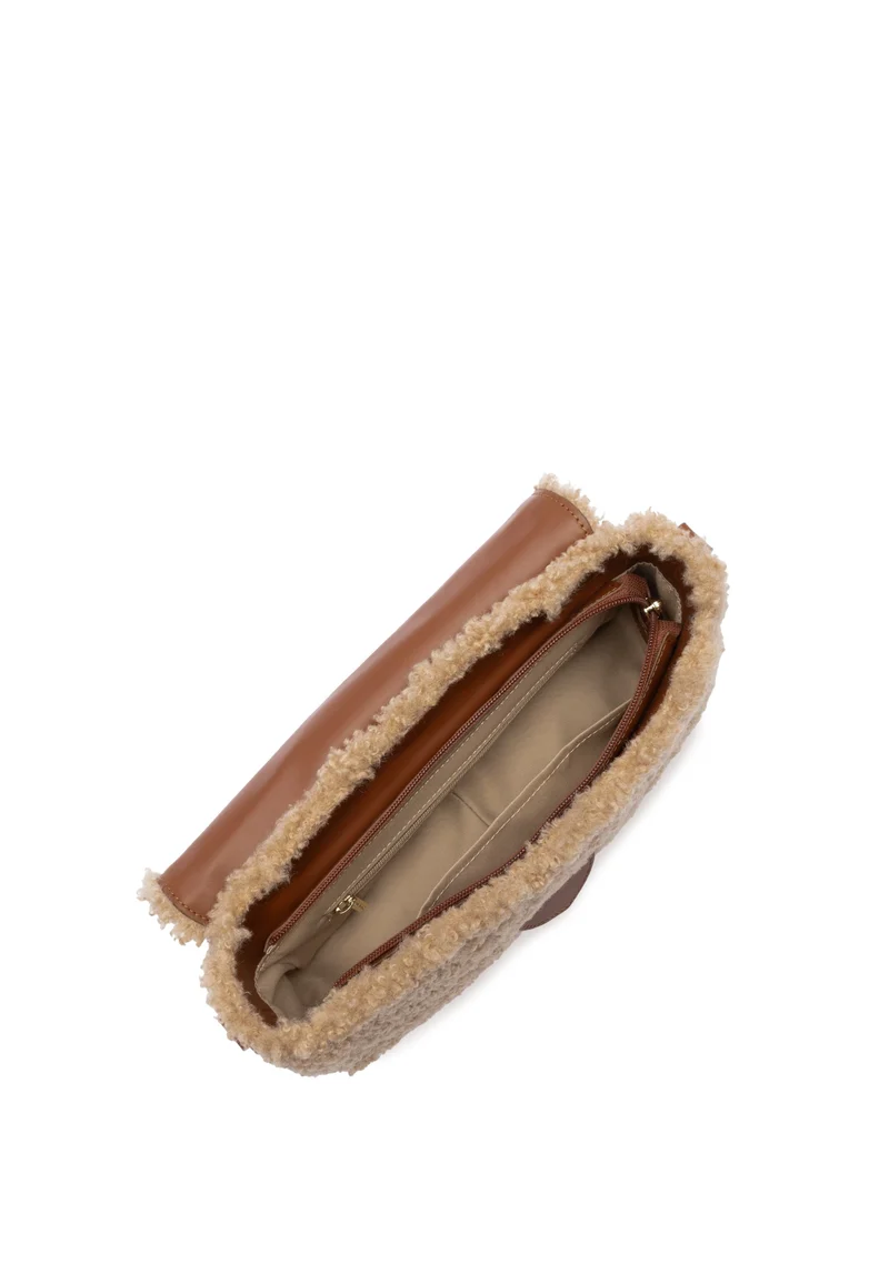 Lancaster Sac trotteur A rabat Moumoute Cognac