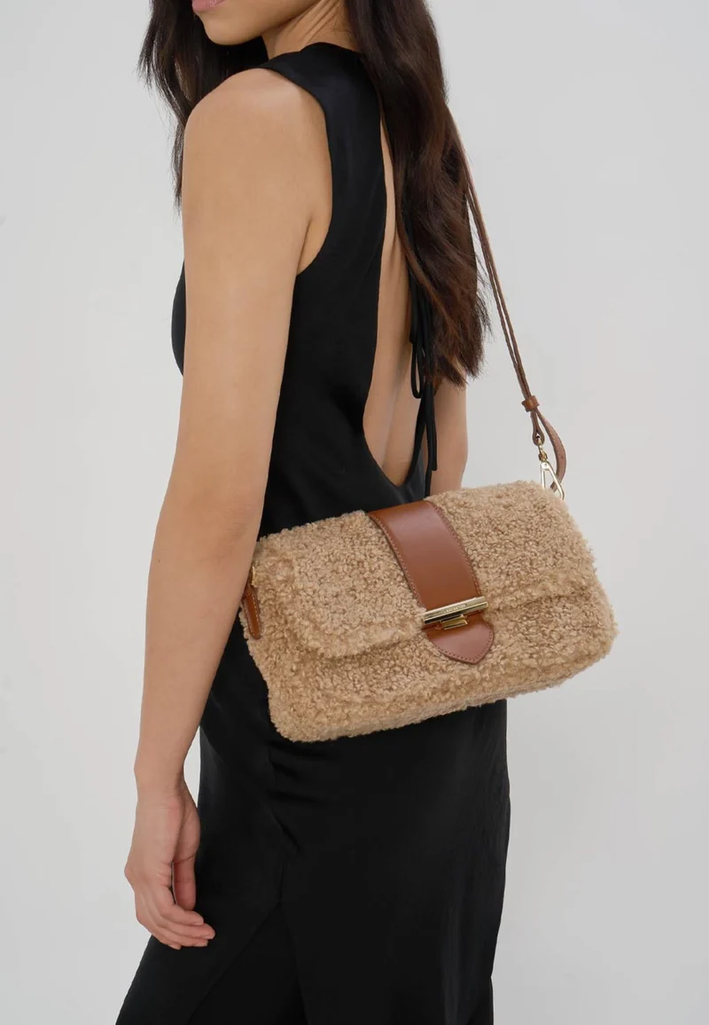 Lancaster Sac trotteur A rabat Moumoute Cognac