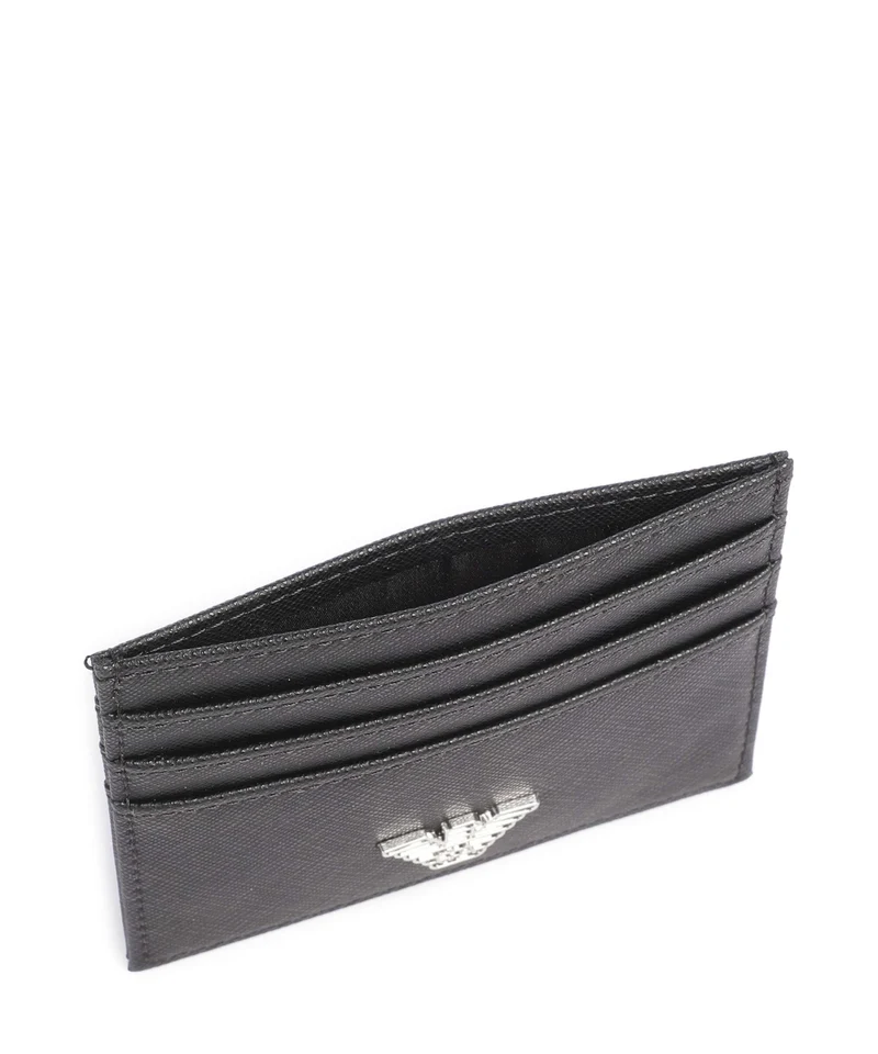 Emporio Armani Business Regenerated Étui à cartes crédit black